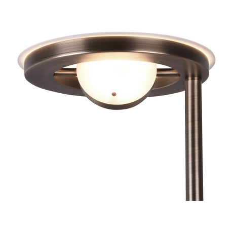 Barrie 2 Light LED Floor Lamp – Antique Brass