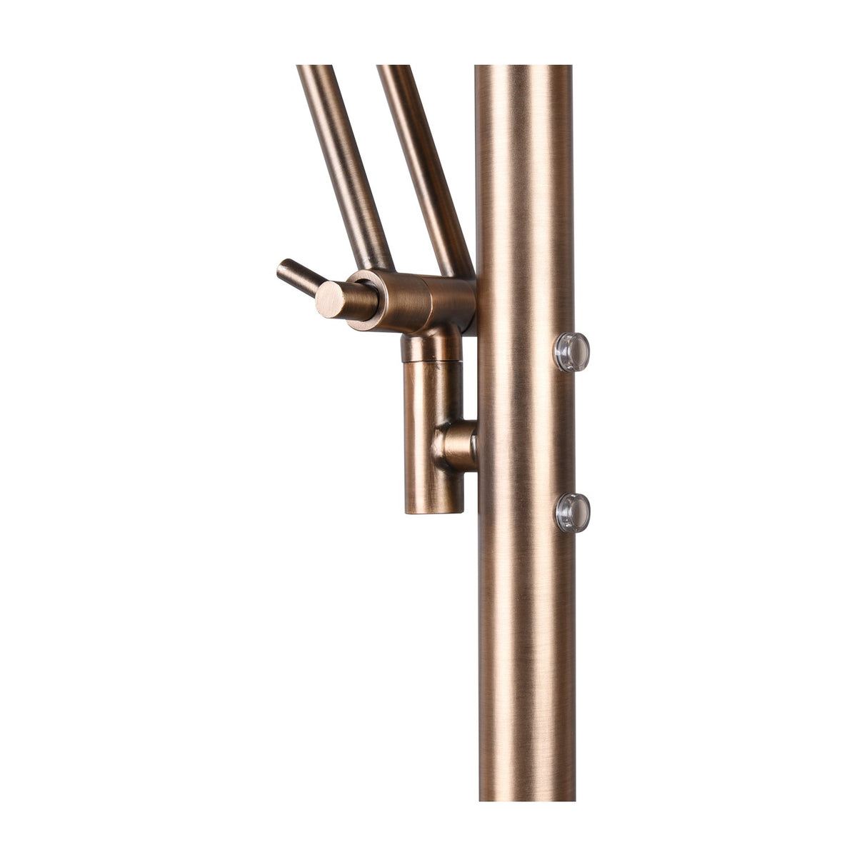 Barrie 2 Light LED Floor Lamp – Antique Brass