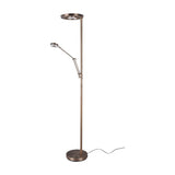 Barrie 2 Light LED Floor Lamp – Antique Brass