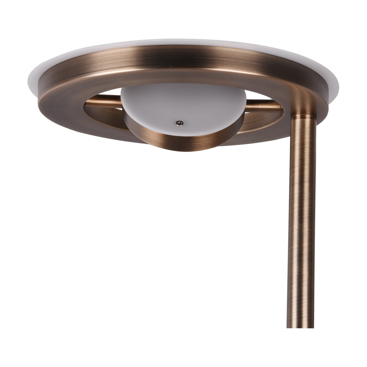 Barrie 2 Light LED Floor Lamp – Antique Brass
