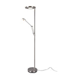 Barrie 2 Light LED Floor Lamp – Satin Nickel