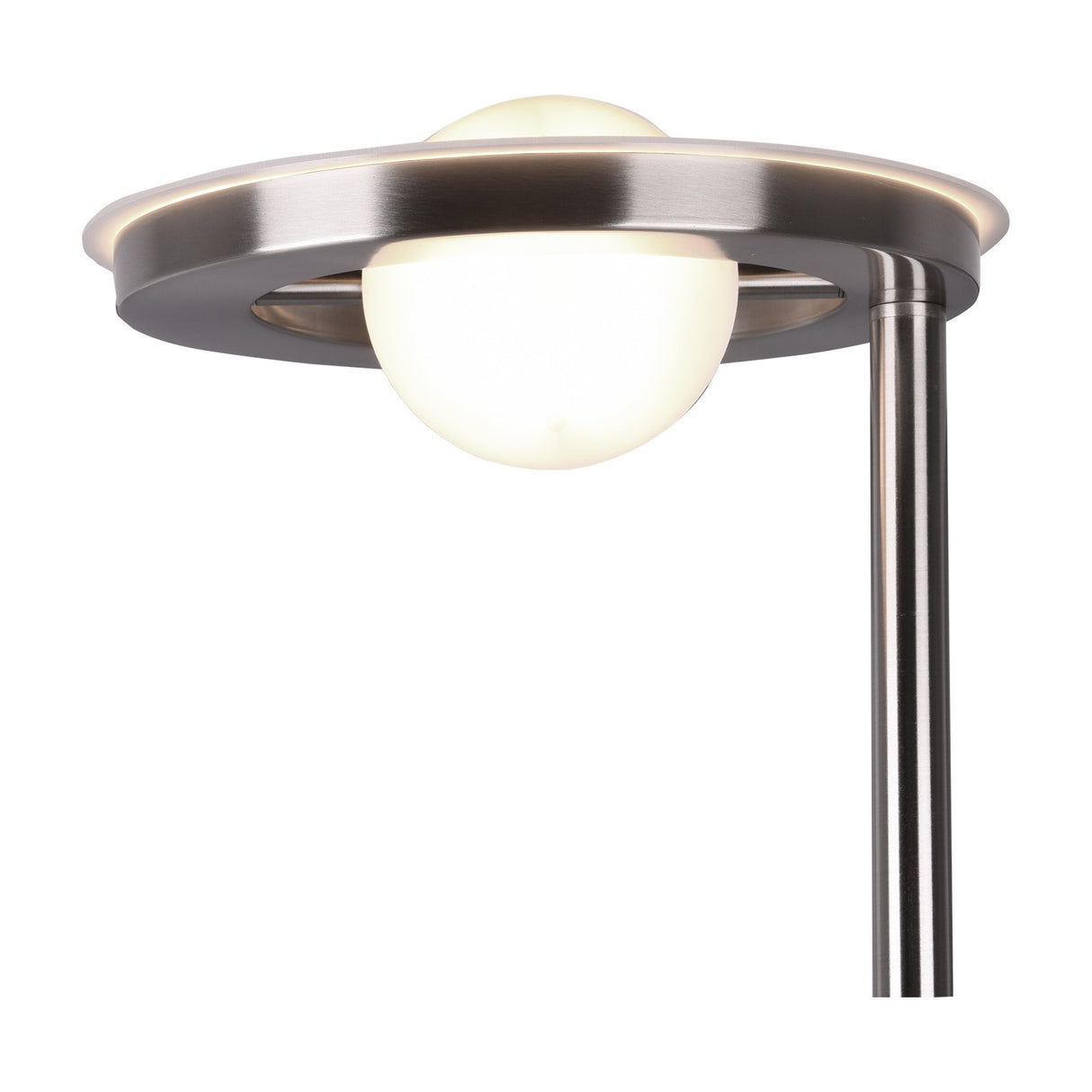 Barrie 2 Light LED Floor Lamp – Satin Nickel
