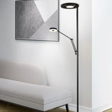 Barrie 2 Light LED Floor Lamp – Matt Black