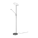 Brantford 2 Light LED Floor Lamp – Satin Nickel