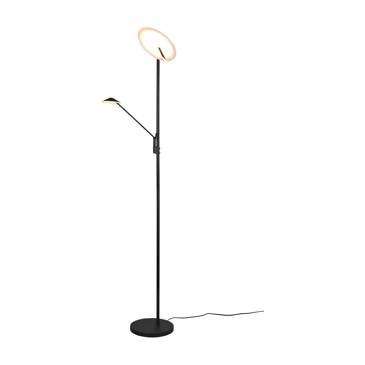 Brantford 2 Light LED Floor Lamp – Matt Black
