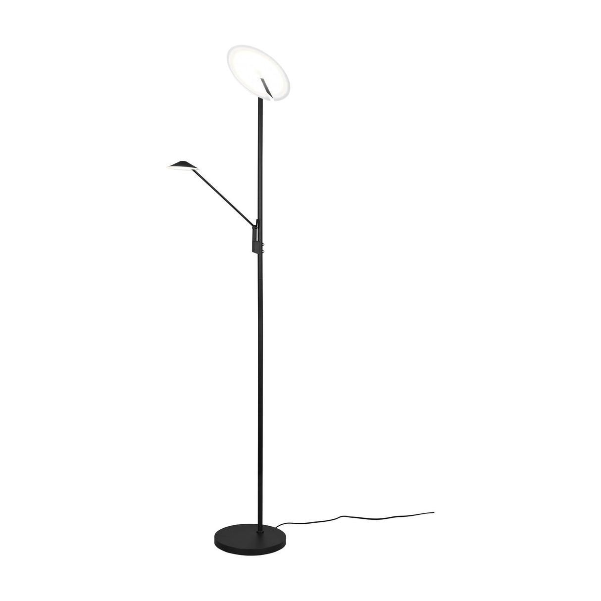 Brantford 2 Light LED Floor Lamp – Matt Black