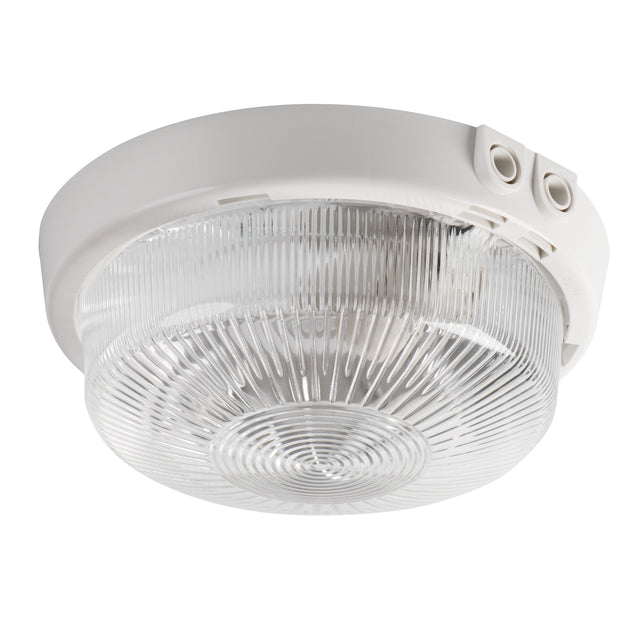TUNA Ø220 Round E27 Bulkhead - White