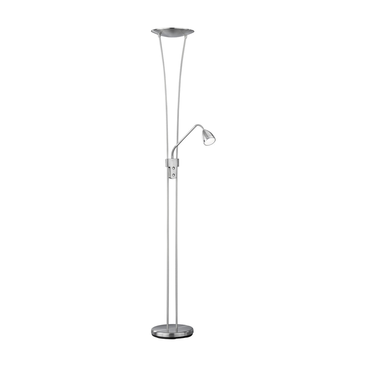 Arizona 2 Light LED Floor Lamp – Satin Nickel