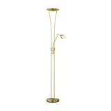 Arizona 2 Light LED Floor Lamp – Satin Brass