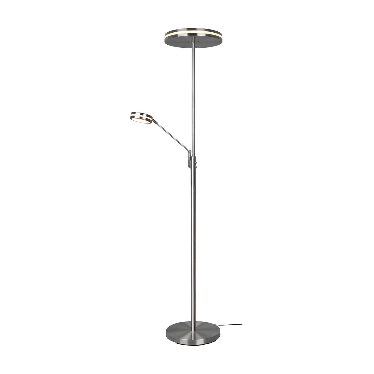 Franklin 2 Light LED Floor Lamp – Satin Nickel