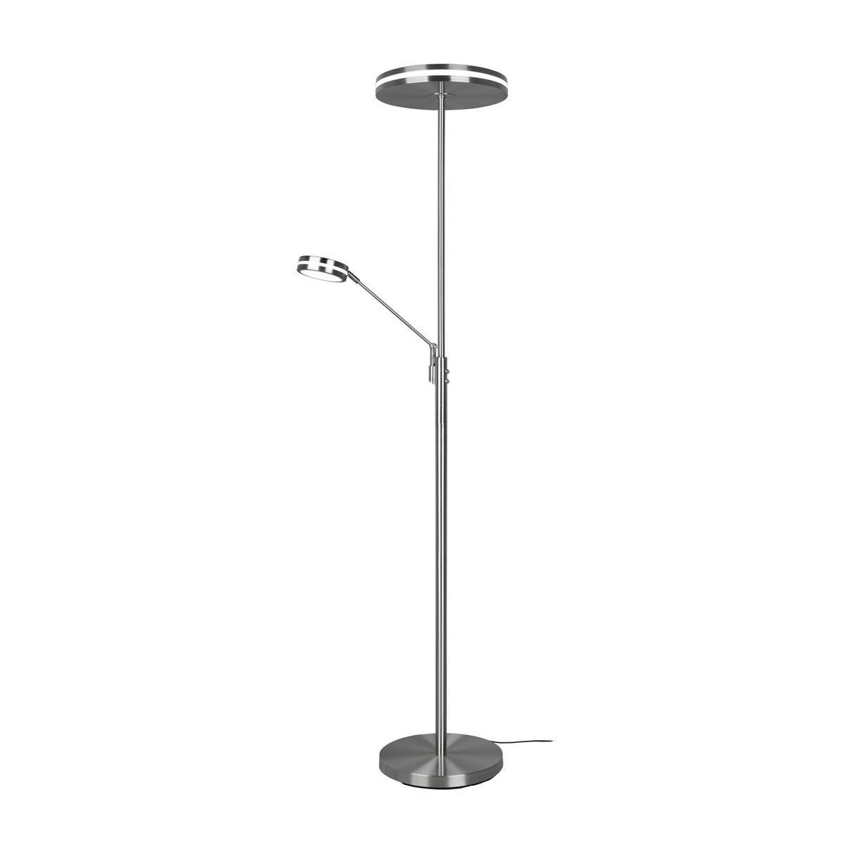 Franklin 2 Light LED Floor Lamp – Satin Nickel