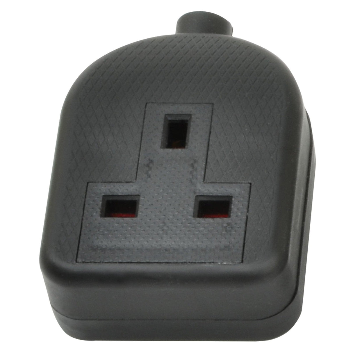 Mercury 1 Gang Rubber Trailing Socket - Black