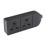 AV:Link Heavy Duty 2 Gang 13A Rewireable Trailing Socket