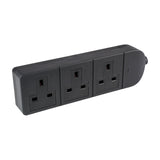 AV:Link Heavy Duty Rewireable TPE Trailing Socket 3 Gang