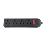 AV:Link Heavy Duty 4 Gang 13A TPE Trailing Socket