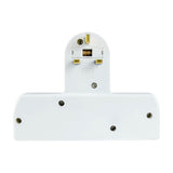 AV:Link T-Shape 2 Way Mains Adaptor with USB-A & USB-C