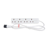 Mercury 4 Gang to IEC C14 1m Extension Lead