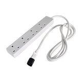 Mercury 4 Gang to IEC C14 Extension Lead 2m