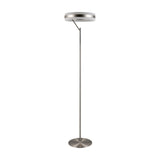 Dios LED Glass Floor Lamp – Satin Nickel