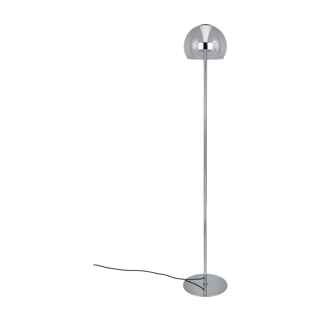 Flynt LED Glass Floor Lamp – Chrome