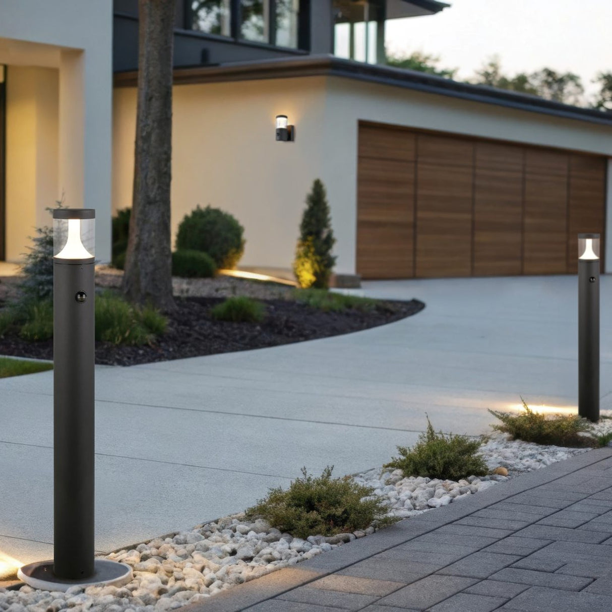 Tagus 100cm LED PIR Lamp Post – Anthracite