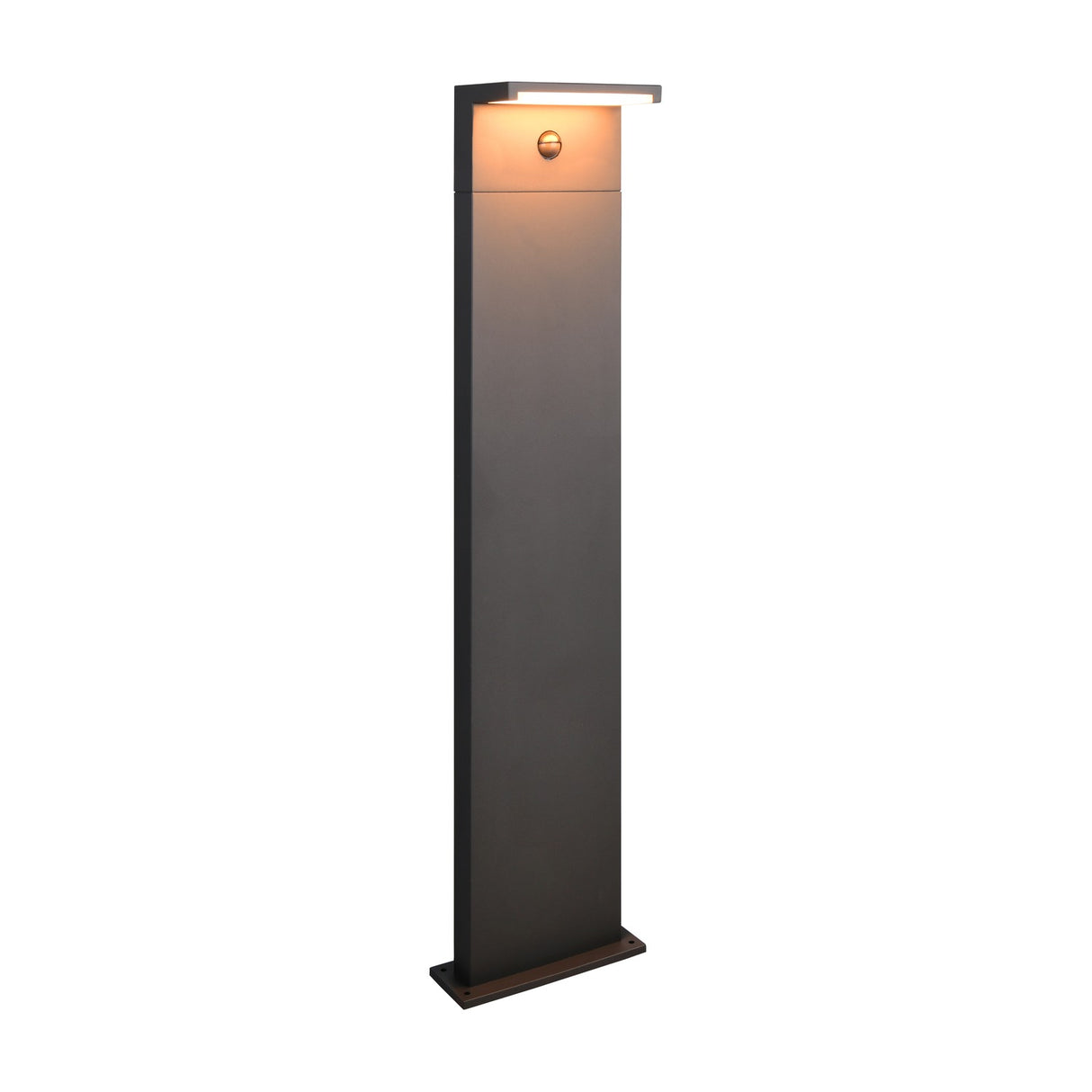 Ravi LED White PIR Outdoor Lamp Post – Anthracite