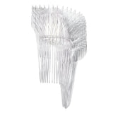 The Aeris 3 Light Wall Light - White features a modern, abstract design with layered, transparent panels in a twisting spiral, resembling contemporary lighting and casting an airy glow against a white background.