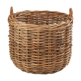 Tobs Set of 3 Chunky Rattan Round Logs Baskets - 77cm