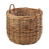 Tobs Set of 3 Chunky Rattan Round Logs Baskets - 77cm