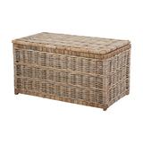 Tobs Set of 3 Grey Kubu Rattan Basket Chests - 51cm