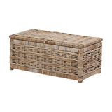 Tobs Set of 3 Grey Kubu Rattan Basket Chests - 51cm