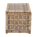 Tobs Set of 3 Grey Kubu Rattan Basket Chests - 51cm