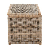 Tobs Set of 3 Grey Kubu Rattan Basket Chests - 51cm