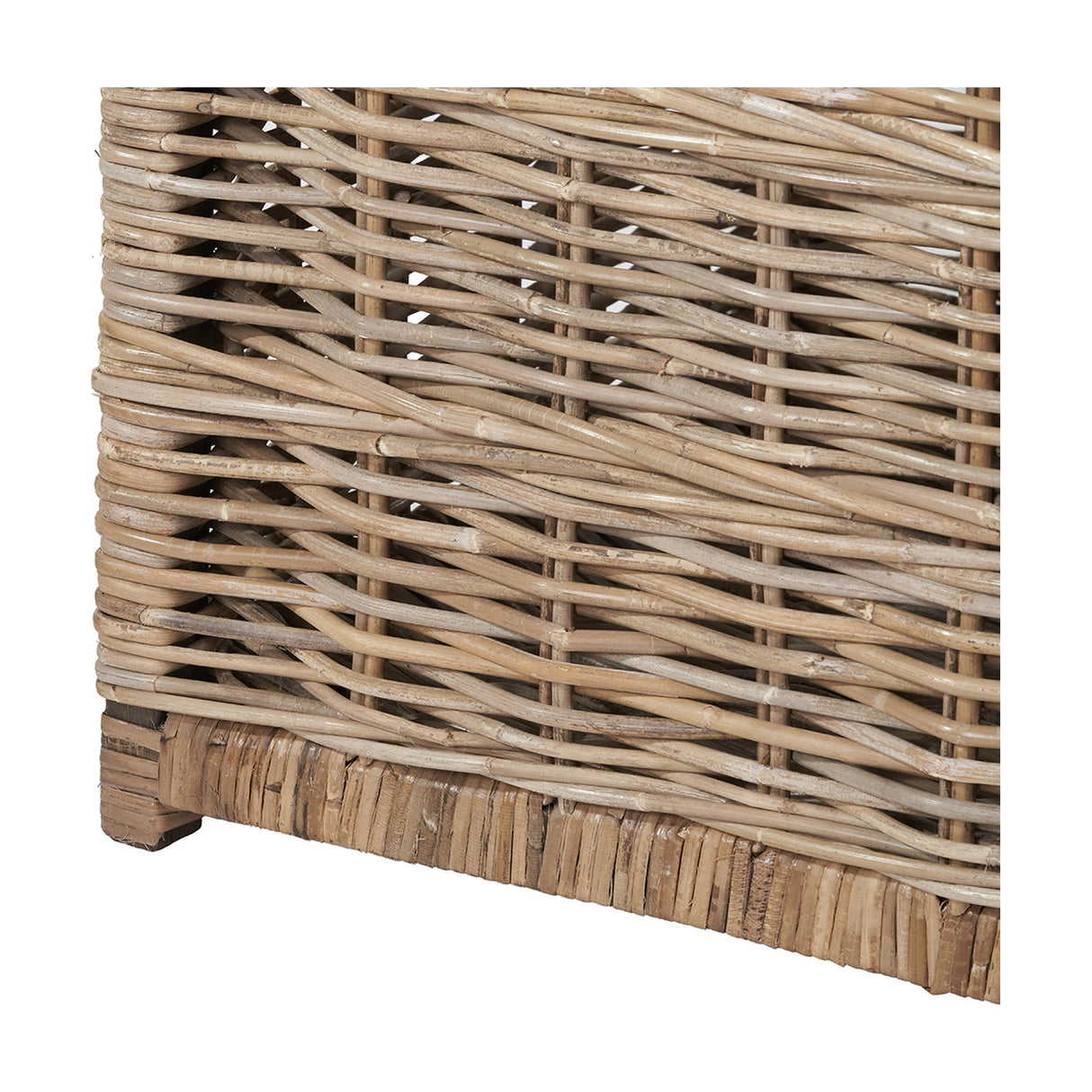Tobs Set of 3 Grey Kubu Rattan Basket Chests - 51cm