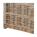 Tobs Set of 3 Grey Kubu Rattan Basket Chests - 51cm