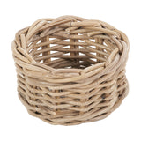 Tobs Set of 7 Grey Kubu Rattan Storage Baskets - 33cm