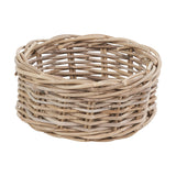 Tobs Set of 7 Grey Kubu Rattan Storage Baskets - 33cm