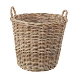 Tobs Grey Kubu Rattan Tall Storage Basket - 50cm