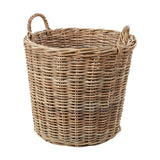 Tobs Grey Kubu Rattan Tall Storage Basket - 50cm