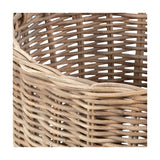 Tobs Grey Kubu Rattan Tall Storage Basket - 50cm