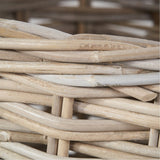 Tobs Set of 4 Grey Kubu Rattan Tall Round Storage Baskets - 63cm