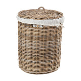 Tobs Set of 2 Grey Kubu Rattan Linen Baskets - 51cm