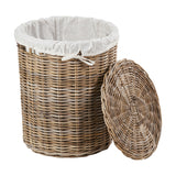 Tobs Set of 2 Grey Kubu Rattan Linen Baskets - 51cm