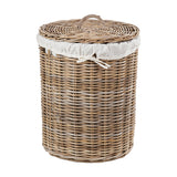 Tobs Set of 2 Grey Kubu Rattan Linen Baskets - 51cm