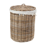 Tobs Set of 2 Grey Kubu Rattan Linen Baskets - 51cm