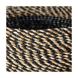 Set of 2 Seagrass Natural & Black Baskets - 38cm