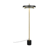 Keaton LED Floor Lamp – Black & Gold