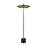 Keaton LED Floor Lamp – Black & Gold