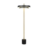 Keaton LED Floor Lamp – Black & Gold