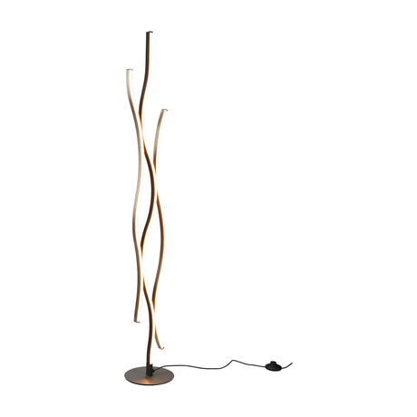 Blaze 3 Light LED Floor Lamp – Brushed Aluminium